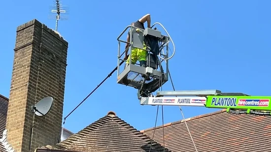 Clay Tile Roof Cleaning and Painting - Northampton (March 2024)