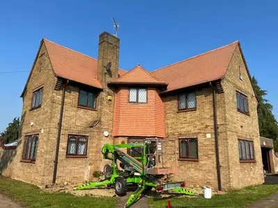 Clay Tile Roof Cleaning and Painting - Northampton (March 2024) - photo 1