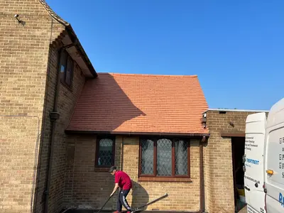 Clay Tile Roof Cleaning and Painting - Northampton (March 2024) - photo 2