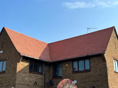Clay Tile Roof Cleaning and Painting - Northampton (March 2024) - photo 9