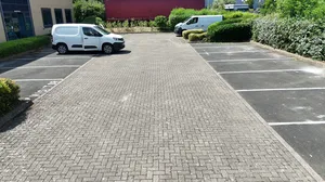 commercial car park block paving tarmac algae removal rugby