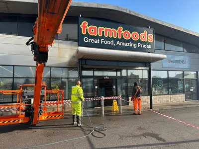 Commercial Exterior Cleaning - Farmfoods Supermarket, Crownhill, Plymouth - photo 33