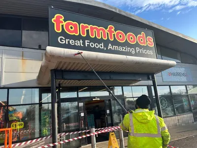 Commercial Exterior Cleaning - Farmfoods Supermarket, Crownhill, Plymouth - photo 38